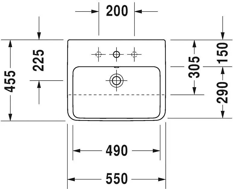 Duravit - ME by Starck - Mosdó - 0378550000 – 2. kép