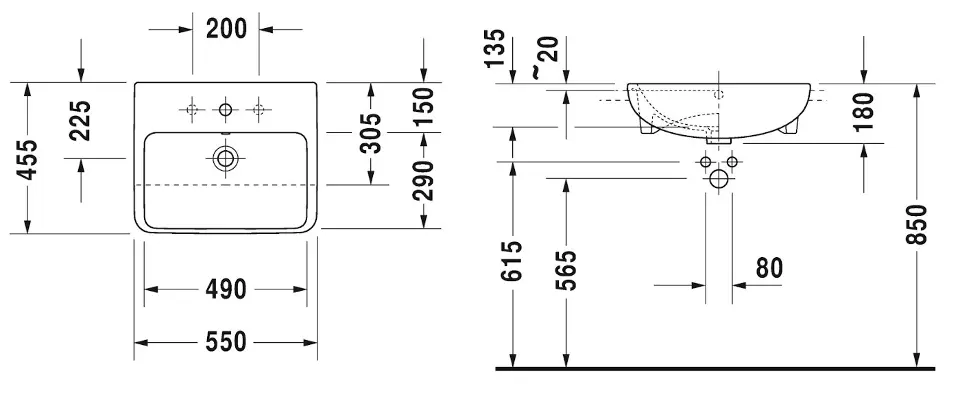 Duravit - ME by Starck - Mosdó - 03785500001 – 2. kép