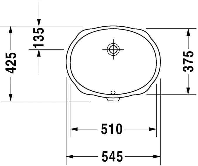Duravit - Santosa - Mosdó - 0466510000 – 2. kép