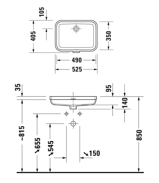 Duravit - Soleil by Starck - Mosdó - 03974900601 – 2. kép
