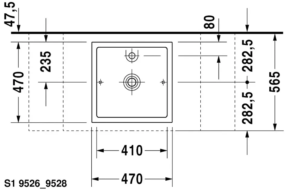 Duravit - Starck 1 - Mosdó - 0387470027 – 4. kép