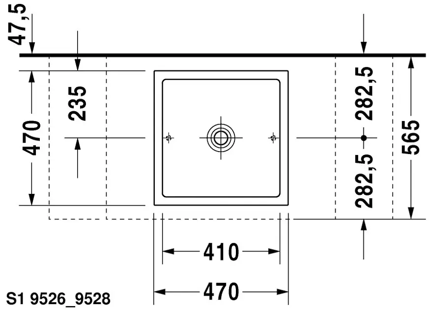 Duravit - Starck 1 - Mosdó - 0387470028 – 7. kép