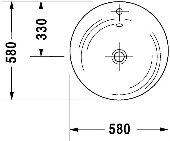 Duravit - Starck 1 - Mosdó - 04065800001 – 2. kép