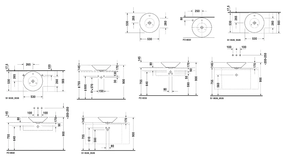 Duravit - Starck 1 - Mosdó - 04085300001 – 2. kép