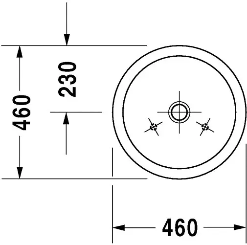 Duravit - Starck 1 - Mosdó - 0445460000 – 2. kép