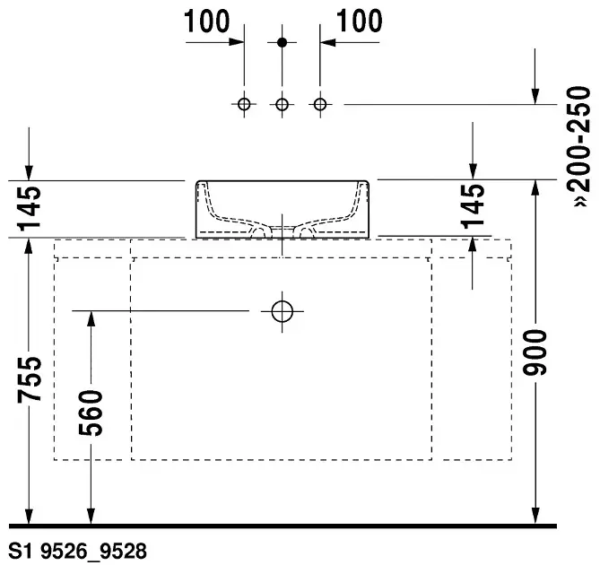 Duravit - Starck 1 - Mosdó - 0445460000 – 7. kép