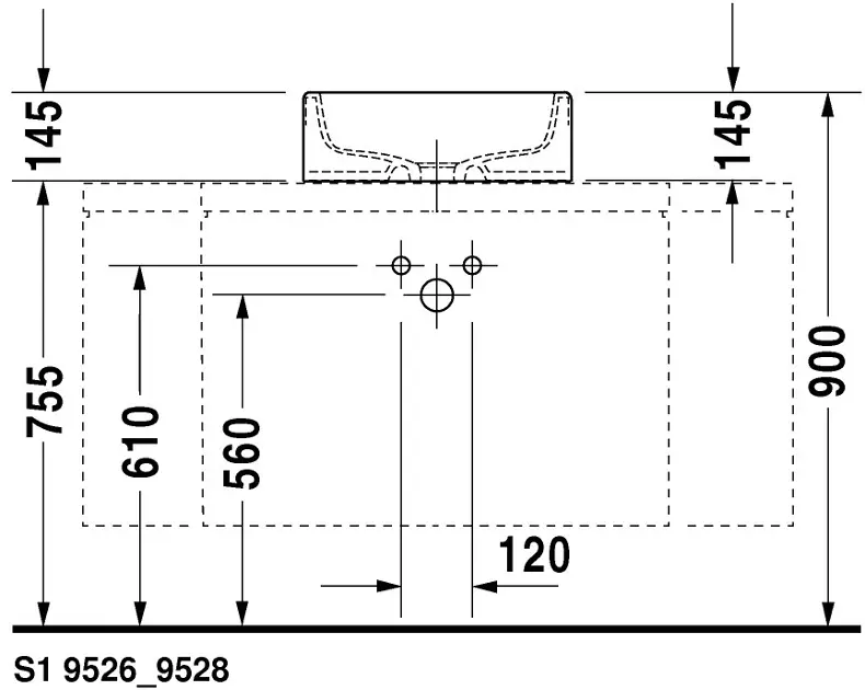 Duravit - Starck 1 - Mosdó - 0445460000 – 9. kép