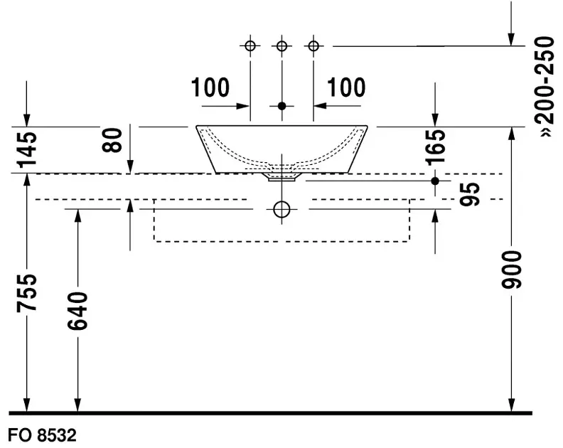 Duravit - Starck 1 - Mosdó - 0447530000 – 4. kép
