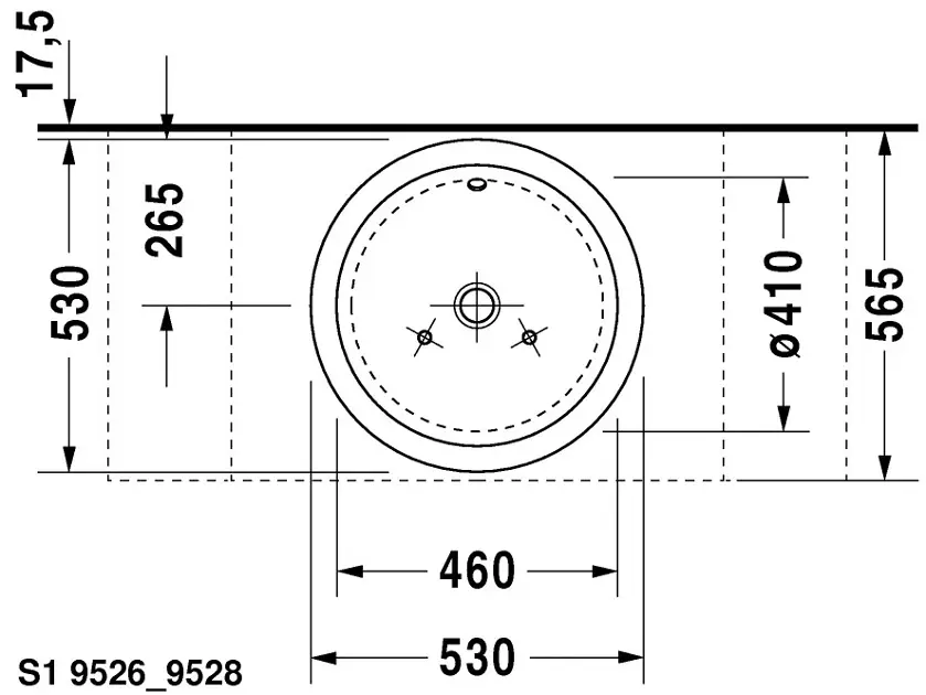 Duravit - Starck 1 - Mosdó - 0447530000 – 6. kép