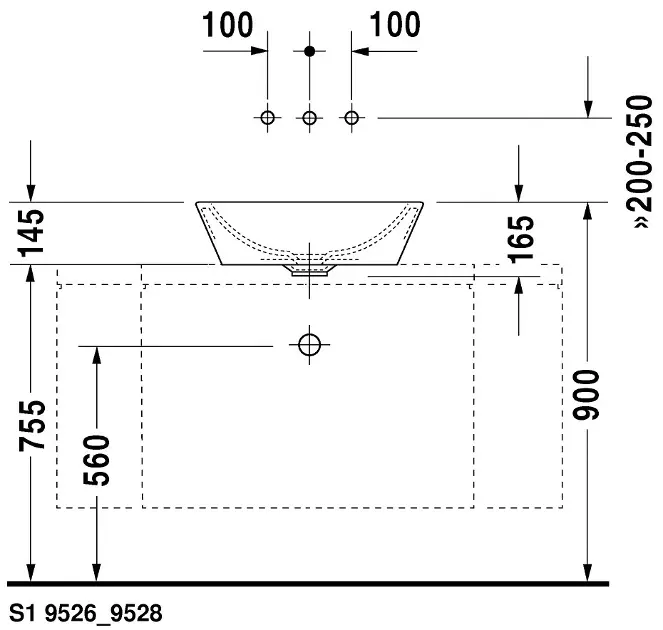Duravit - Starck 1 - Mosdó - 0447530000 – 7. kép