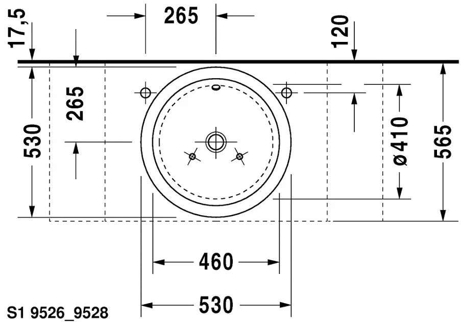 Duravit - Starck 1 - Mosdó - 0447530000 – 8. kép