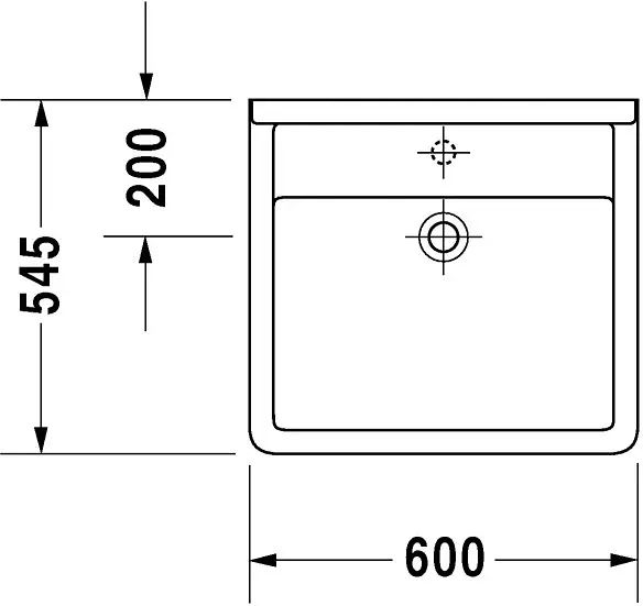 Duravit - Starck 3 - Mosdó - 03126000001 – 2. kép