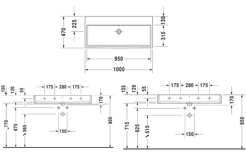 Duravit - Vero Air - Mosdó - 23501000601 – 2. kép