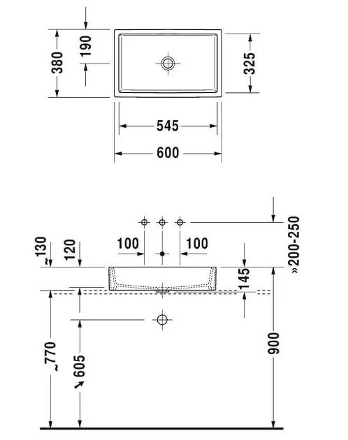 Duravit - Vero Air - Mosdó - 23516000001 – 2. kép