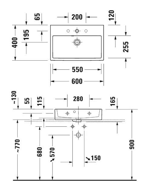 Duravit - Vero Air - Mosdó - 2368600071 – 2. kép