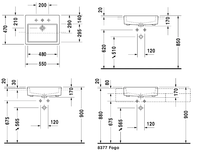 Duravit - Vero - Mosdó - 03145500001 – 2. kép