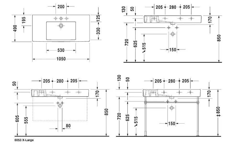 Duravit - Vero - Mosdó - 03291000001 – 2. kép