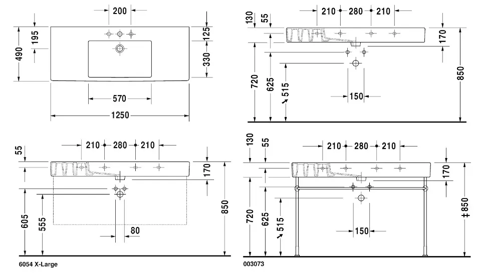 Duravit - Vero - Mosdó - 0329120000 – 2. kép