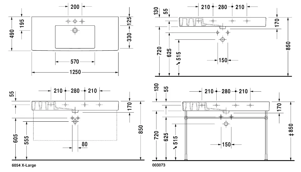 Duravit - Vero - Mosdó - 03291200001 – 2. kép