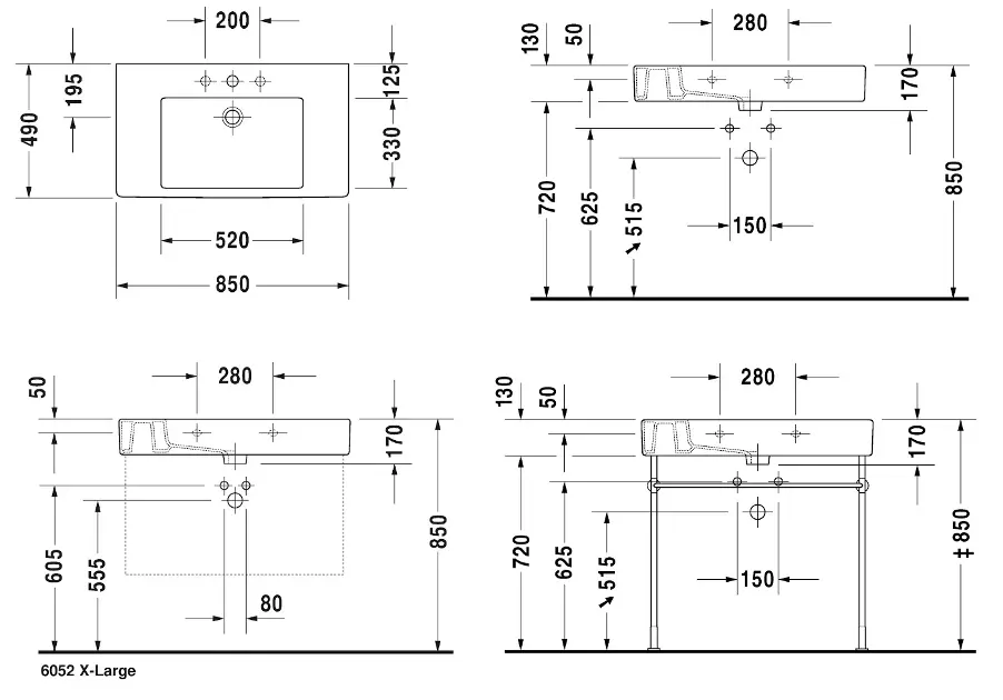 Duravit - Vero - Mosdó - 0329850000 – 2. kép