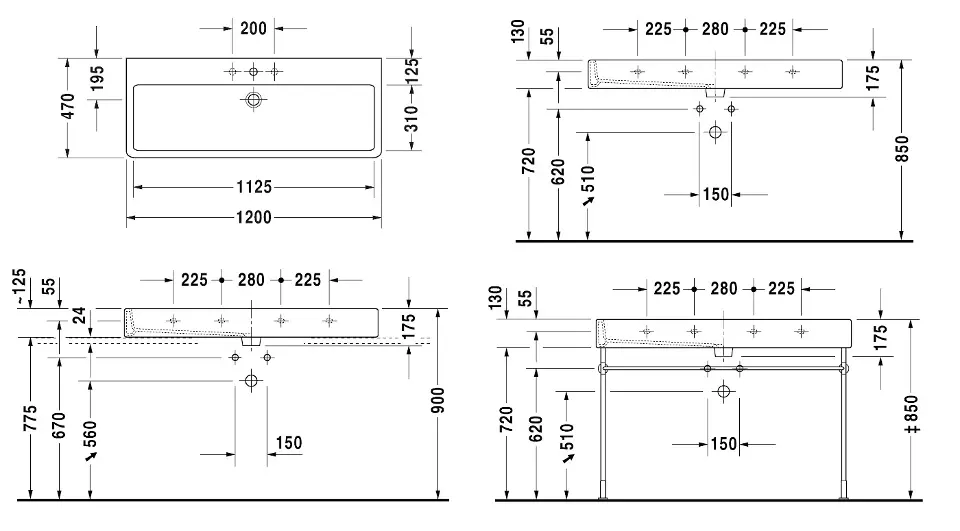 Duravit - Vero - Mosdó - 04541200271 – 2. kép