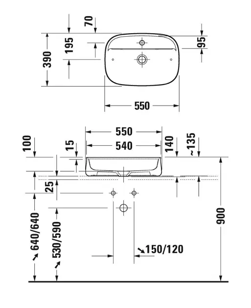 Duravit - Zencha - Mosdó - 2374553271 – 2. kép