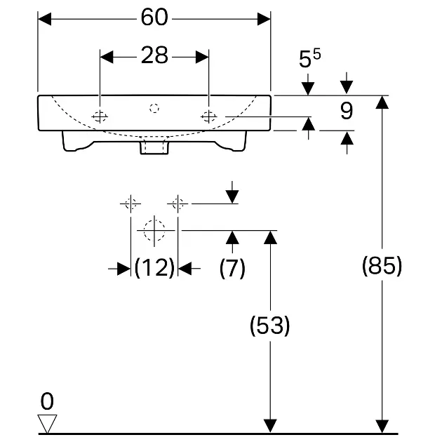 Geberit - iCon - Mosdó - 124063000 – 2. kép