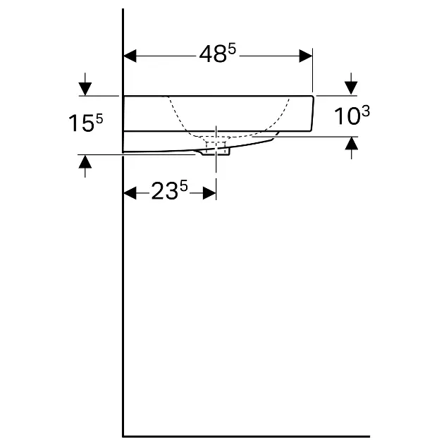 Geberit - iCon - Mosdó - 124063000 – 3. kép