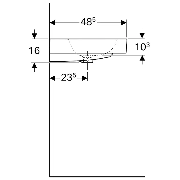 Geberit - iCon - Mosdó - 124063600 – 3. kép