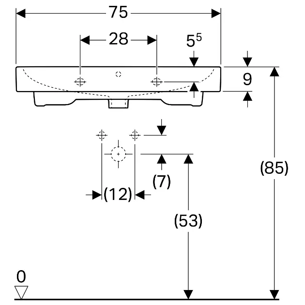 Geberit - iCon - Mosdó - 124075600 – 2. kép