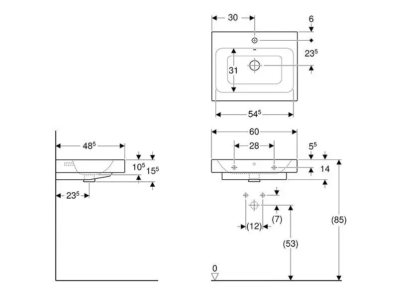 Geberit - iCon - Mosdó - 124560600 – 2. kép