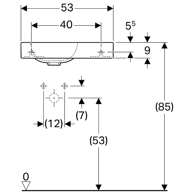 Geberit - iCon xs - Mosdó - 124053600 – 2. kép