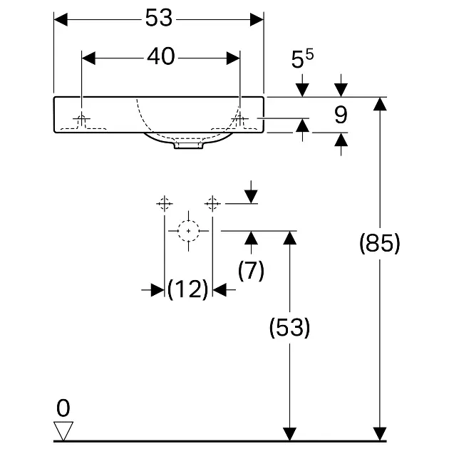 Geberit - iCon xs - Mosdó - 124153600 – 2. kép