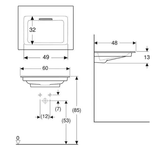 Geberit - ONE - Mosdó - 505.001.00.1 – 2. kép