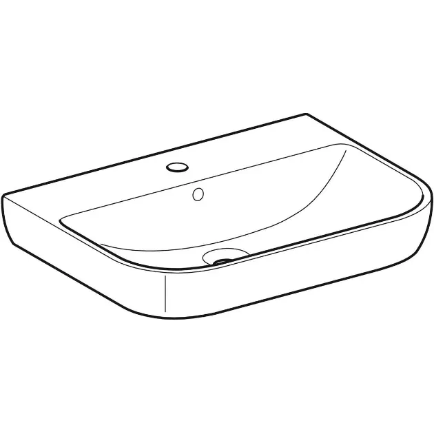 Geberit - Smyle - Mosdó - 500.230.01.1 – 3. kép