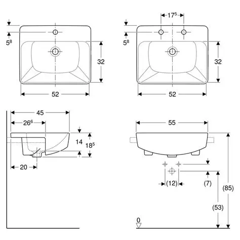 Geberit - VariForm - Mosdó - 500.681.01.1 – 2. kép