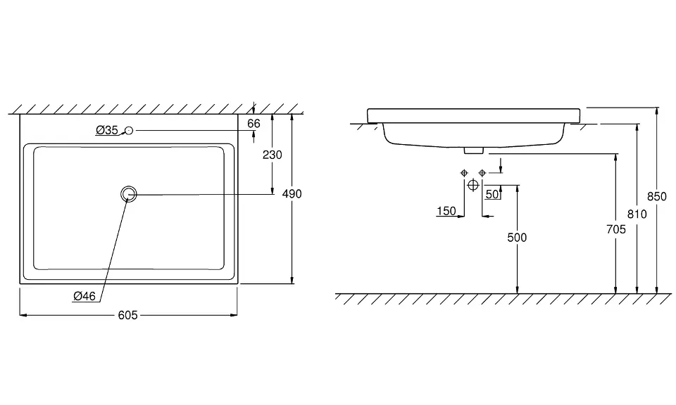 Grohe - Cube Ceramic - Mosdó - 3947900H – 2. kép