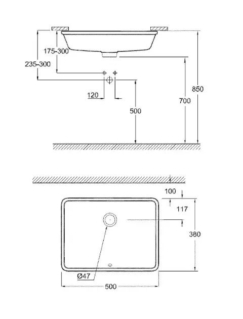 Grohe - Cube Ceramic - Mosdó - 3948000H – 2. kép