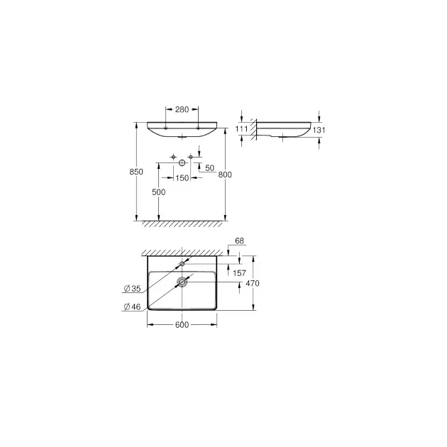 Grohe - Euro Ceramic - Mosdó - 102418SH00 – 2. kép