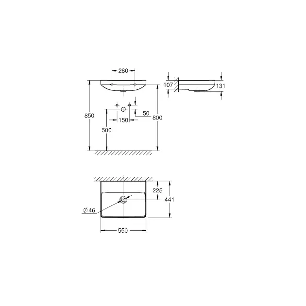 Grohe - Euro Ceramic - Mosdó - 102431SH00 – 2. kép