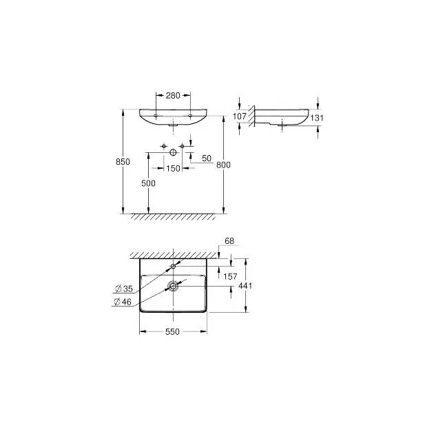 Grohe - Euro Ceramic - Mosdó - 102433SH00 – 2. kép