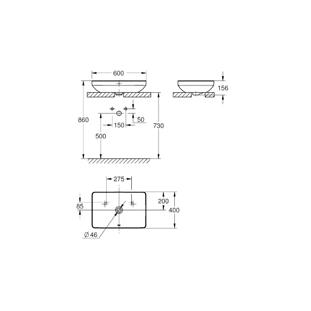 Grohe - Euro Ceramic - Mosdó - 102434SH00 – 2. kép