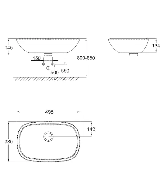 Grohe - Eurostyle New - Mosdó - 39216000 – 2. kép