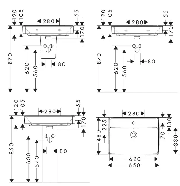 Hansgrohe - Xanuia Q - Mosdó - 60246450 – 2. kép