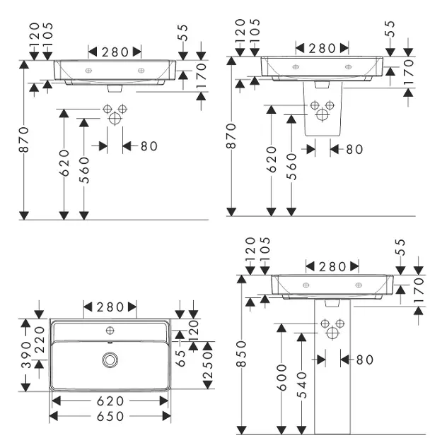 Hansgrohe - Xanuia Q - Mosdó - 60617450 – 2. kép