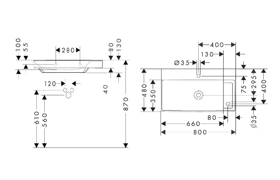 Hansgrohe - Xelu Q - Mosdó - 60319450 – 2. kép