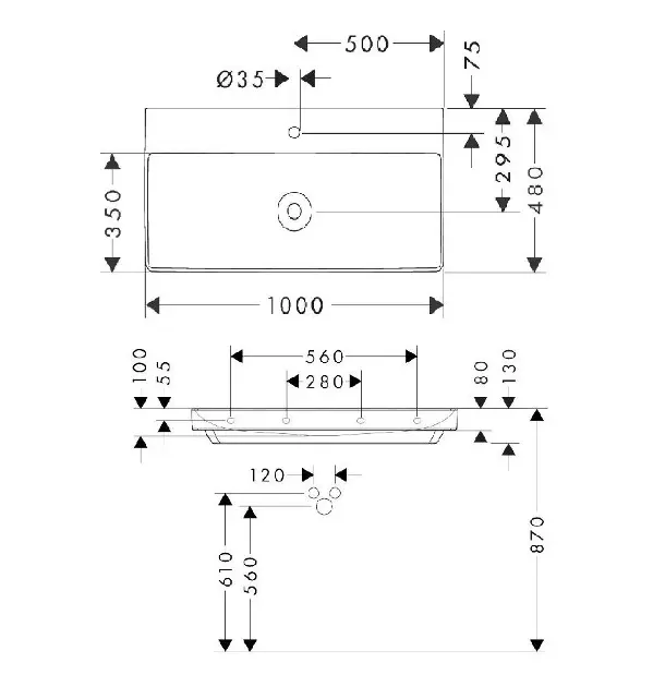 Hansgrohe - Xelu Q - Mosdó - 60321450 – 2. kép