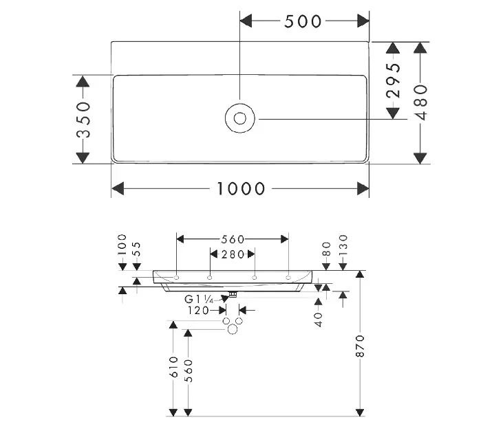 Hansgrohe - Xelu Q - Mosdó - 61038450 – 2. kép