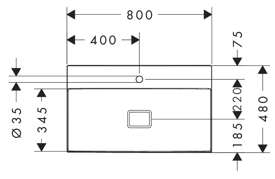 Hansgrohe - Xevolos E - Mosdó - 61096450 – 2. kép