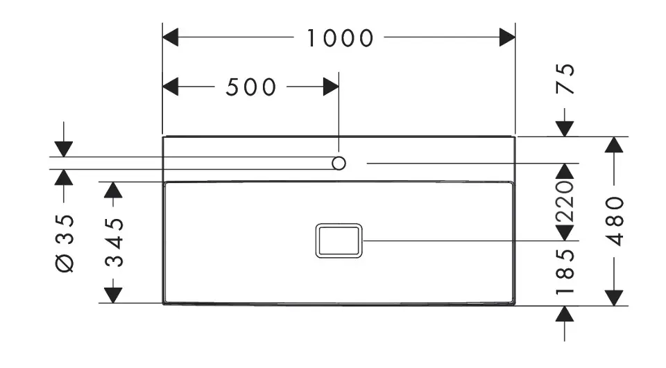 Hansgrohe - Xevolos E - Mosdó - 61100450 – 2. kép